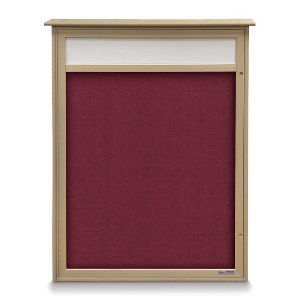 Single Door Enclosed Indoor Letterboard